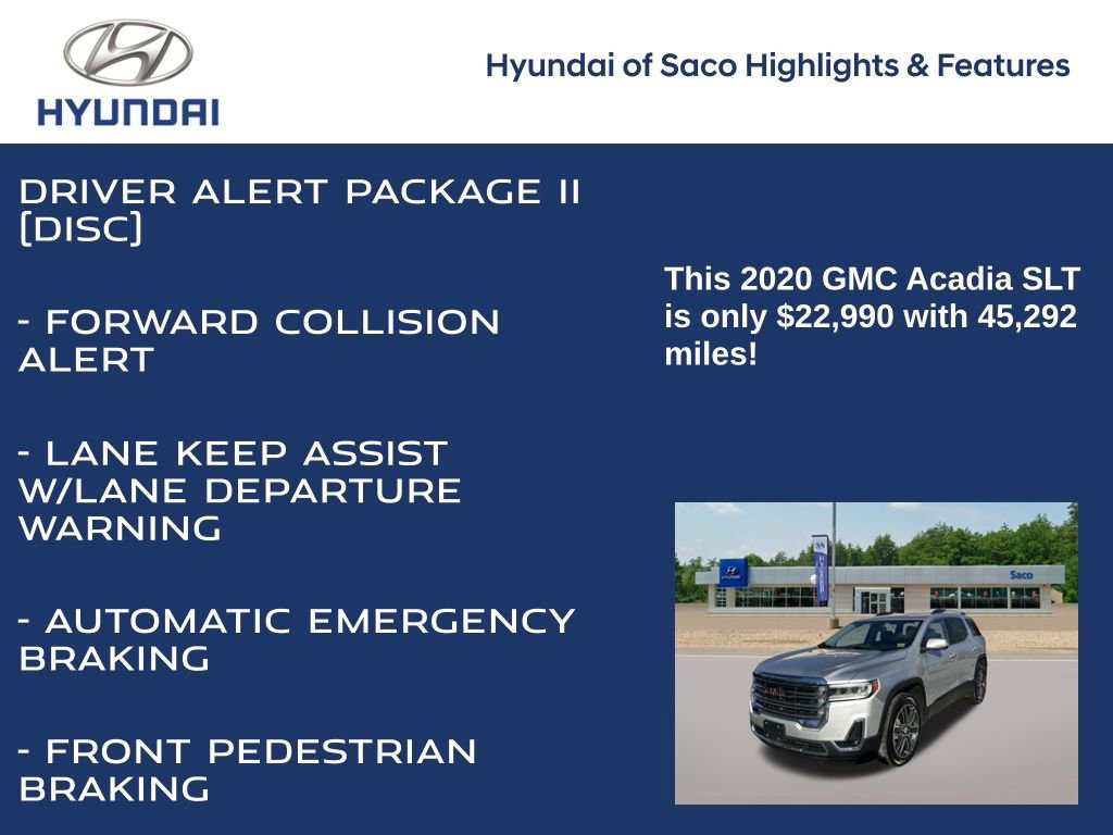 Used 2020 GMC Acadia SLT w/ Driver Alert Package II image 8