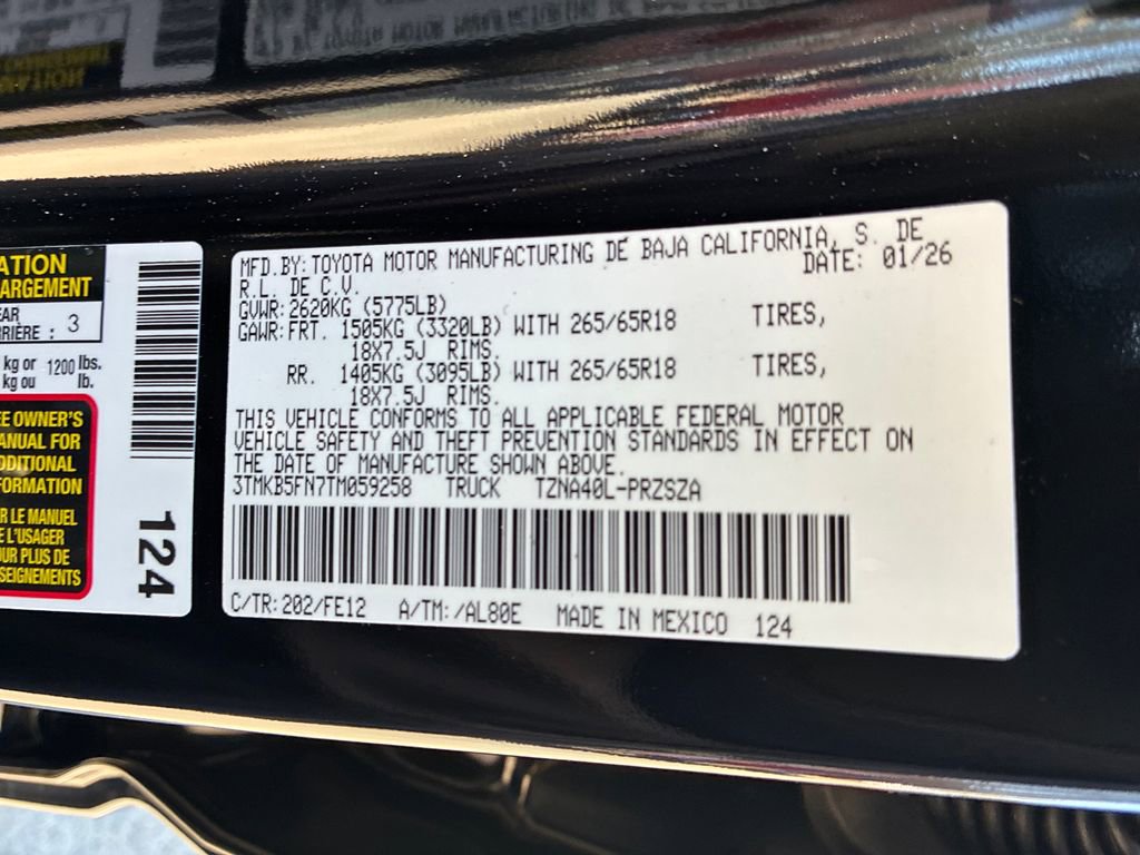 New 2026 Toyota Tacoma TRD Sport image 34