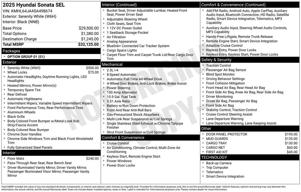 Used 2025 Hyundai Sonata SEL image 10