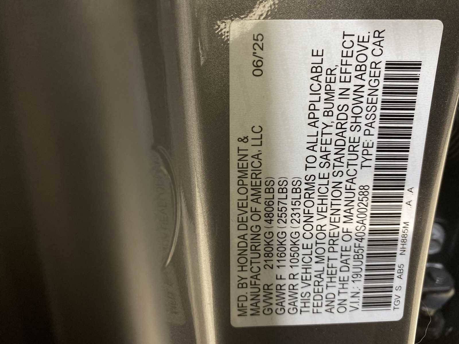 Certified 2025 Acura TLX w/ Technology Package image 21