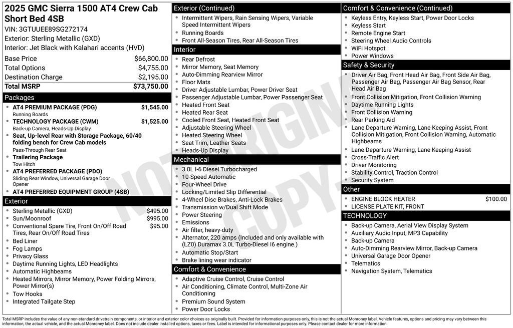 Certified 2025 GMC Sierra 1500 AT4 w/ AT4 Premium Package AWD/4WD image 23