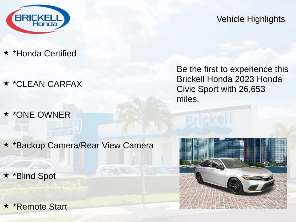 Used 2023 Honda Civic Sport image 9