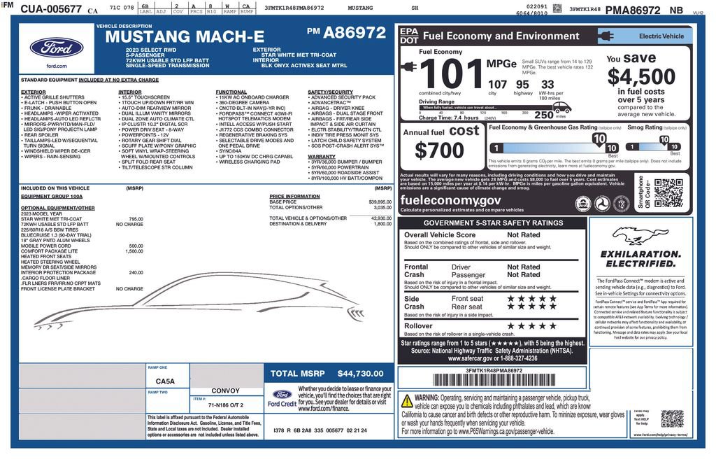 Certified 2023 Ford Mustang Mach-E Select w/ Comfort Package Lite image 3