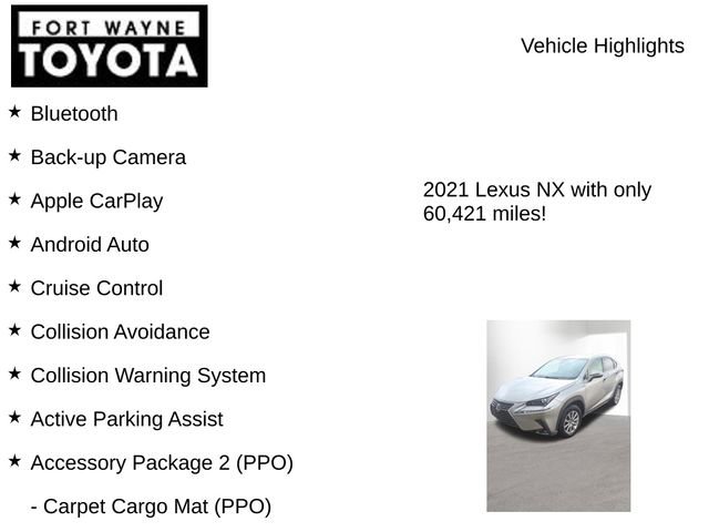 Used 2021 Lexus NX 300 FWD w/ Accessory Package 2 image 8
