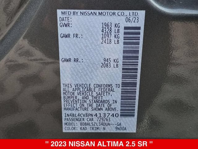 Used 2023 Nissan Altima 2.5 SR FWD image 39