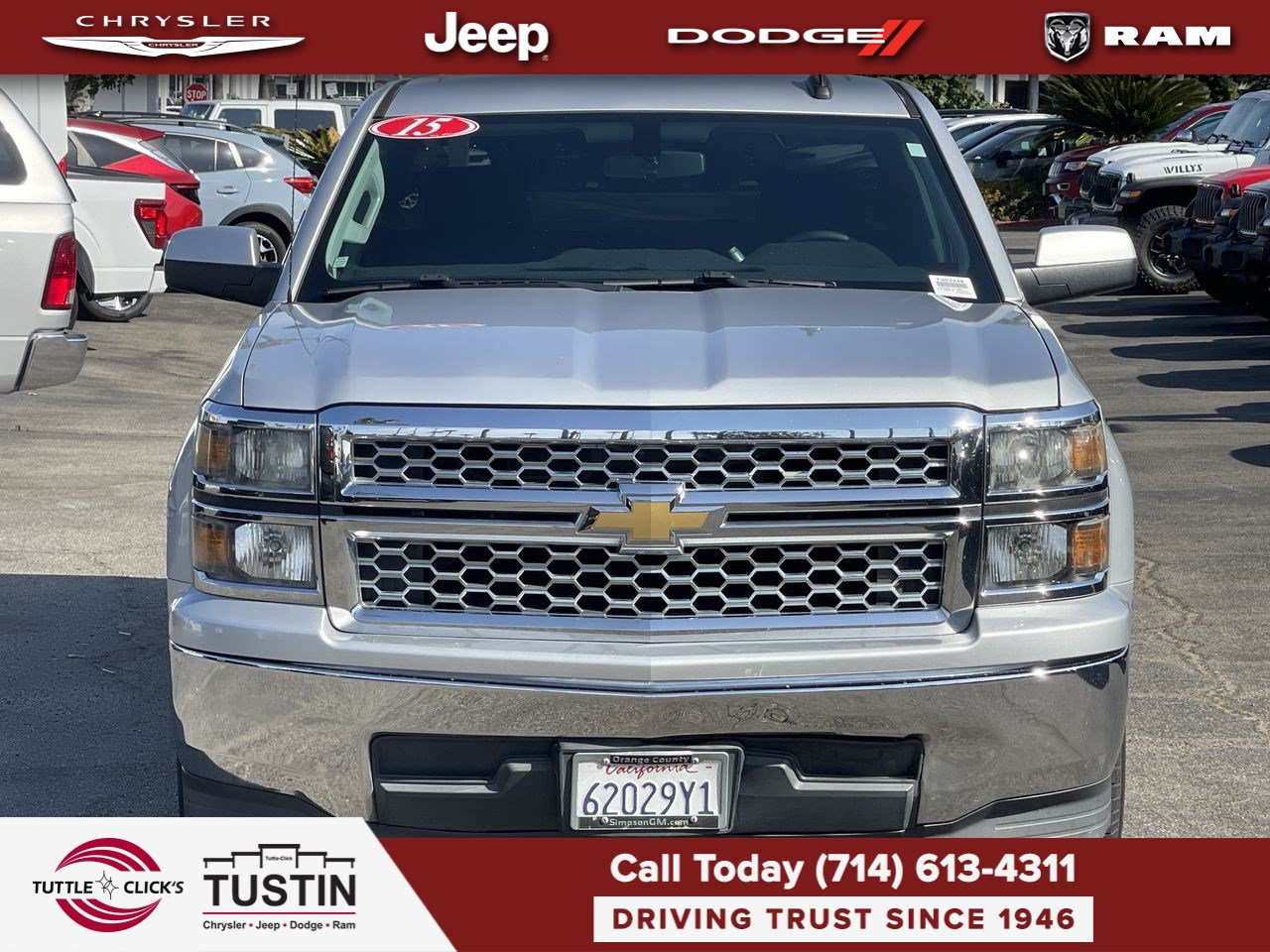 Used 2015 Chevrolet Silverado 1500 LT w/ Trailering Package RWD image 2