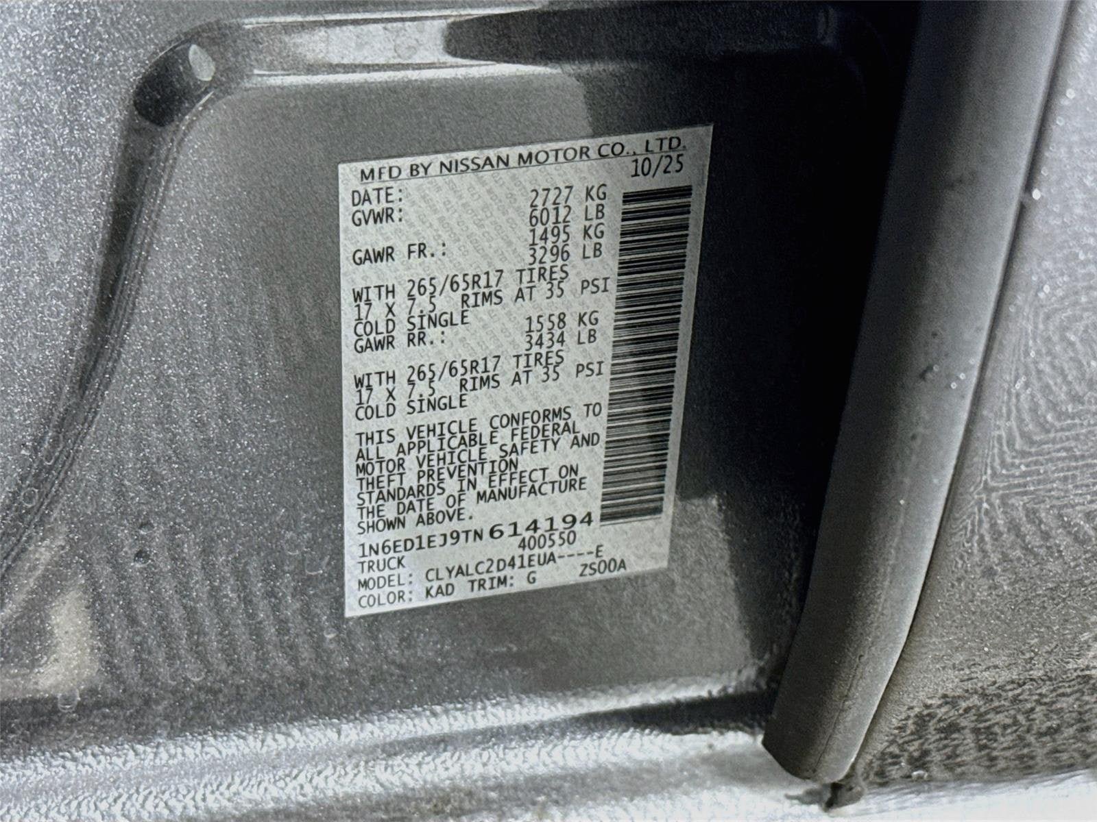 Certified 2026 Nissan Frontier SV w/ SV Convenience Package RWD image 30