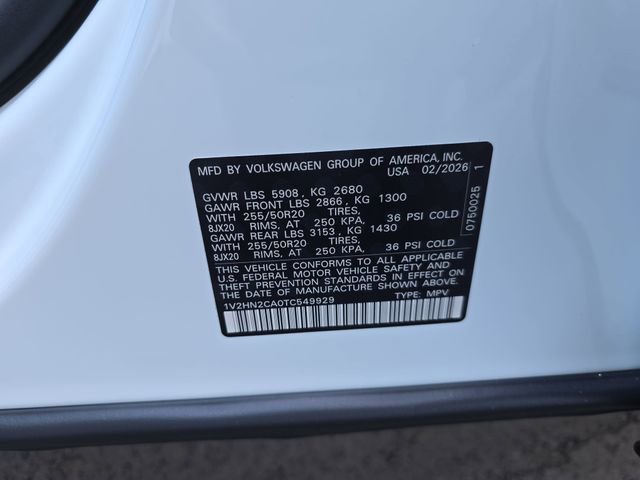 New 2026 Volkswagen Atlas SE AWD/4WD image 30