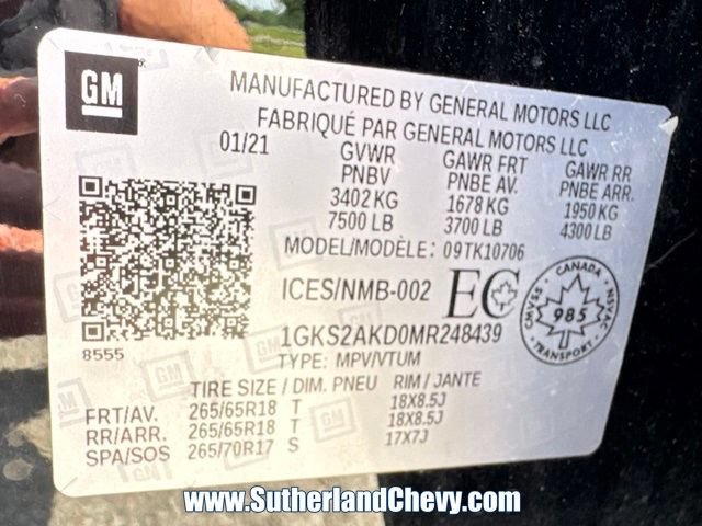 Used 2021 GMC Yukon SLE AWD/4WD image 53
