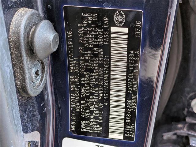 Certified 2021 Toyota Camry SE FWD image 25