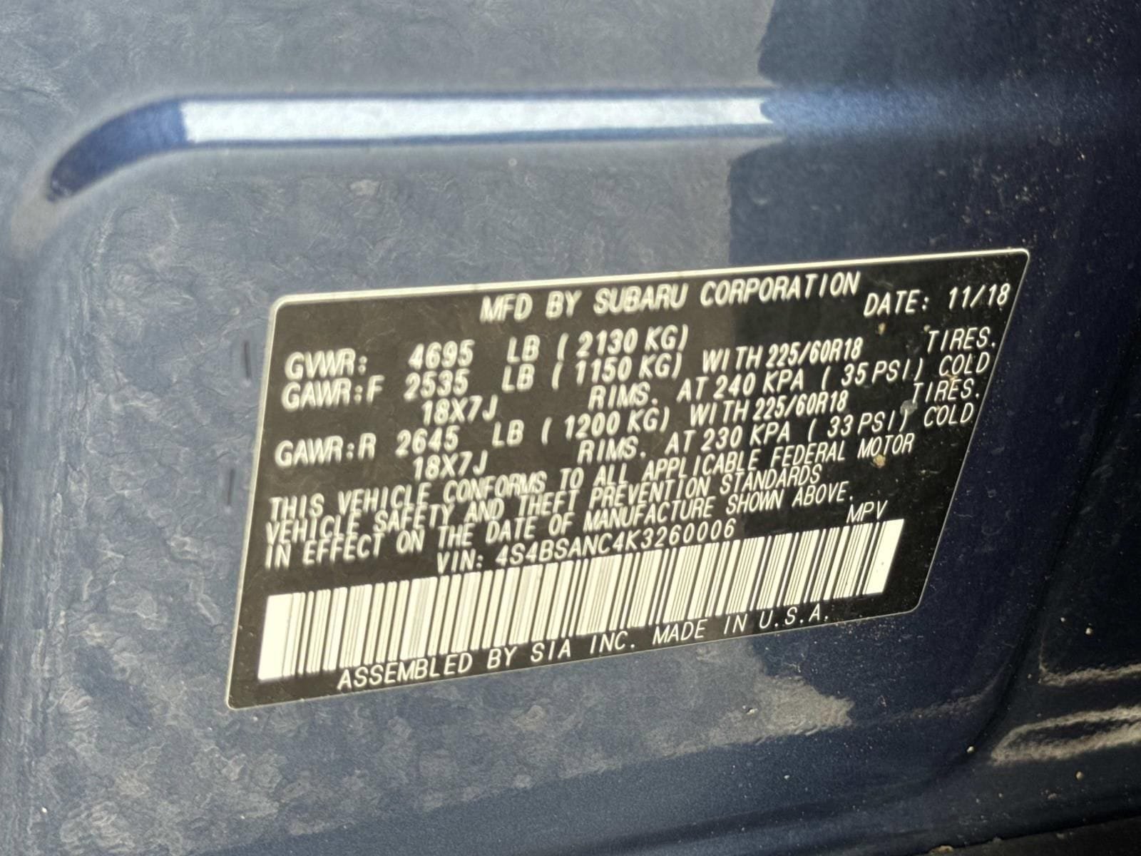 Used 2019 Subaru Outback 2.5i Limited AWD/4WD image 35