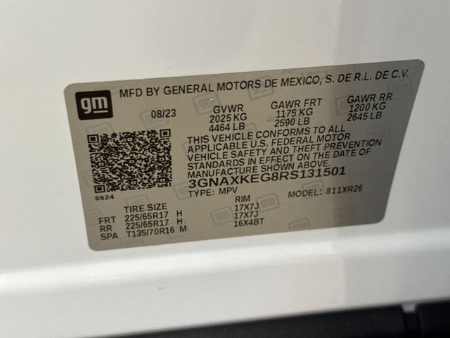 Certified 2024 Chevrolet Equinox LT w/ LPO, Floor Liner Package FWD image 29