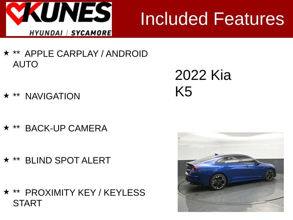 Used 2022 Kia K5 GT-Line w/ GT-Line FWD Premium Package image 2