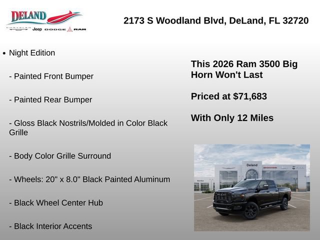 New 2026 RAM 3500 Big Horn AWD/4WD image 41