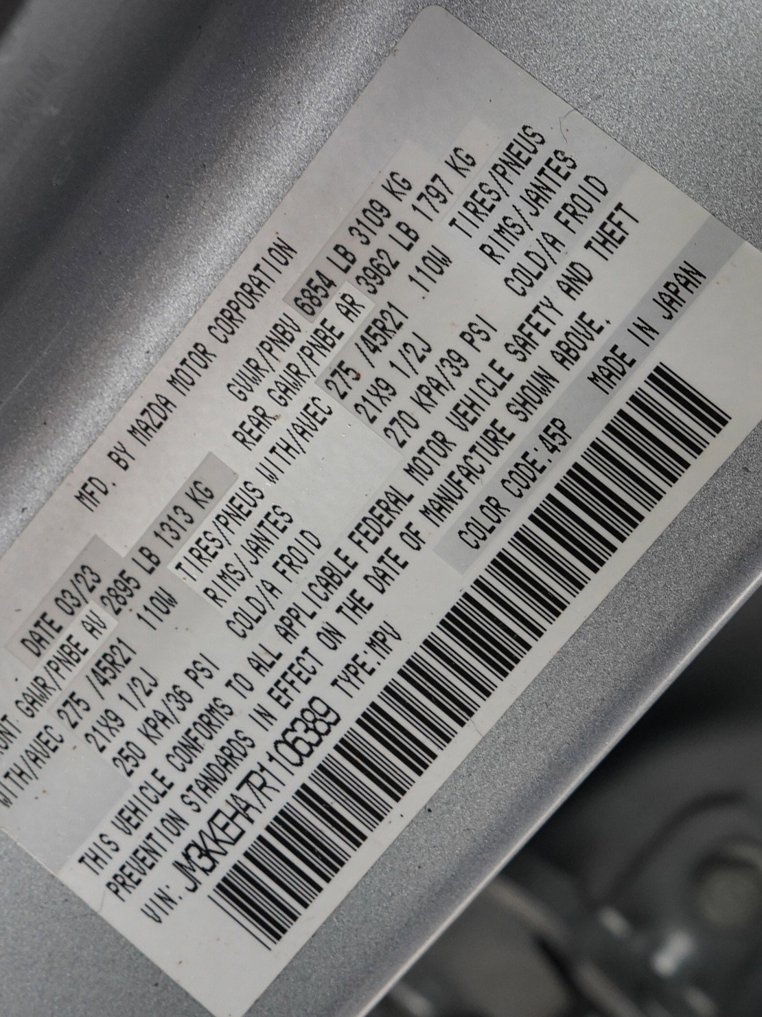 Certified 2024 MAZDA CX-90 Plug-In Hybrid w/ Premium Plus image 34