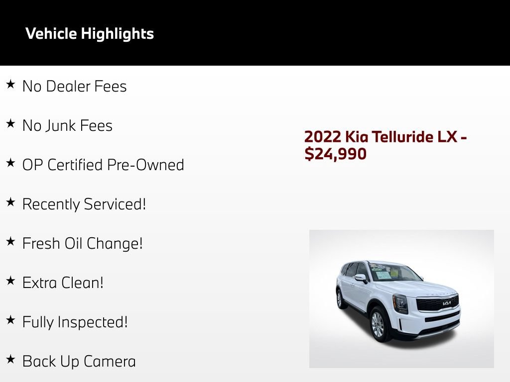 Used 2022 Kia Telluride LX AWD/4WD image 62