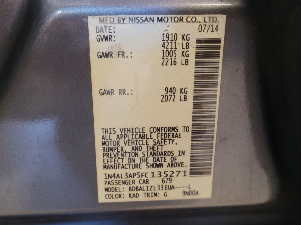 Used 2015 Nissan Altima 2.5 SV image 33