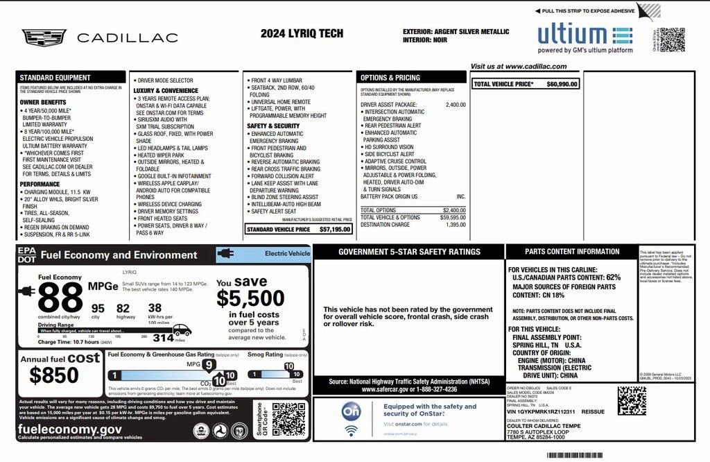 Used 2024 Cadillac Lyriq Tech w/ Driver Assist Package image 4