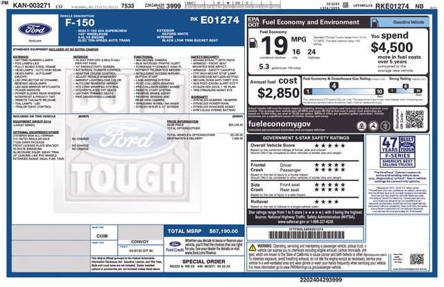 Used 2024 Ford F150 Lariat AWD/4WD image 38