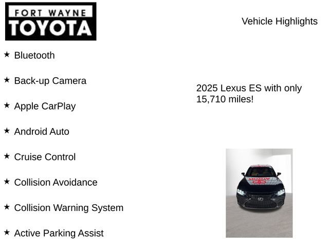 Used 2025 Lexus ES 300h F Sport w/ Accessory Package (Z1) image 7