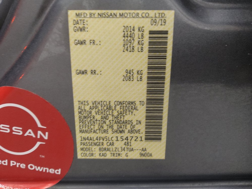 Used 2020 Nissan Altima 2.0 Platinum FWD image 33