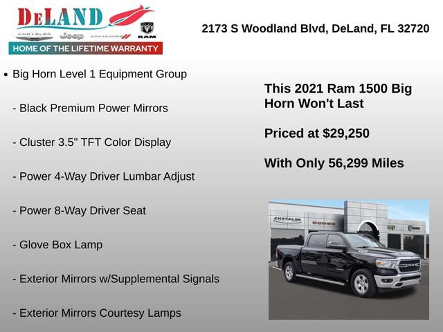 Used 2021 RAM 1500 Big Horn RWD image 12