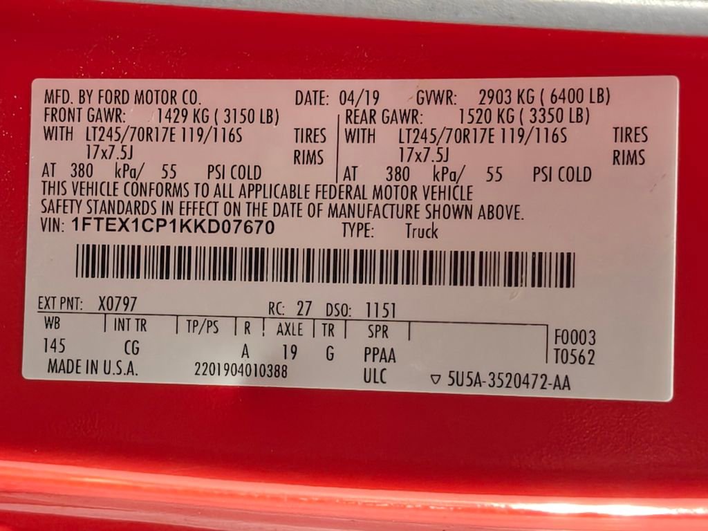 Used 2019 Ford F150 XL w/ XL Power Equipment Group image 56