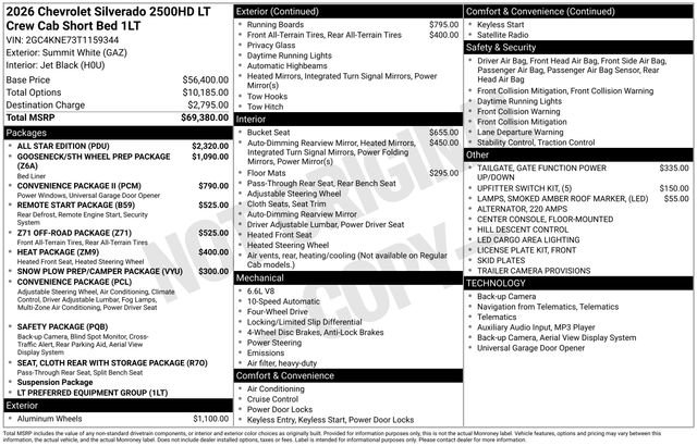 New 2026 Chevrolet Silverado 2500 LT w/ All Star Edition image 5