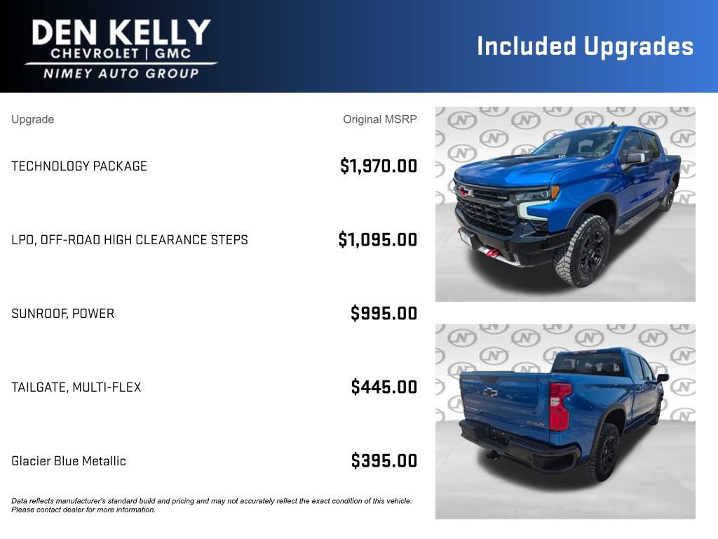 Used 2022 Chevrolet Silverado 1500 ZR2 w/ Technology Package AWD/4WD image 3