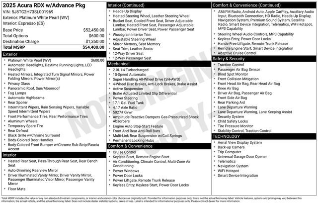 New 2025 Acura RDX Advance Package image 23
