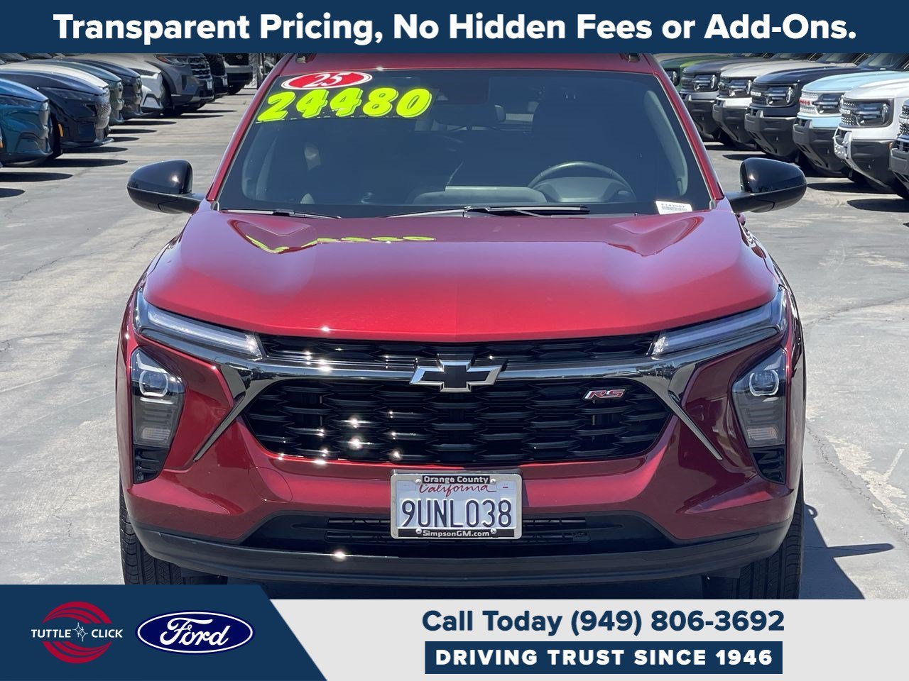 Used 2025 Chevrolet Trax RS w/ Sunroof Package FWD image 2