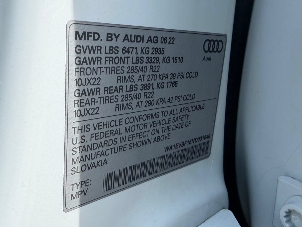 Used 2022 Audi Q8 Premium Plus AWD/4WD image 36