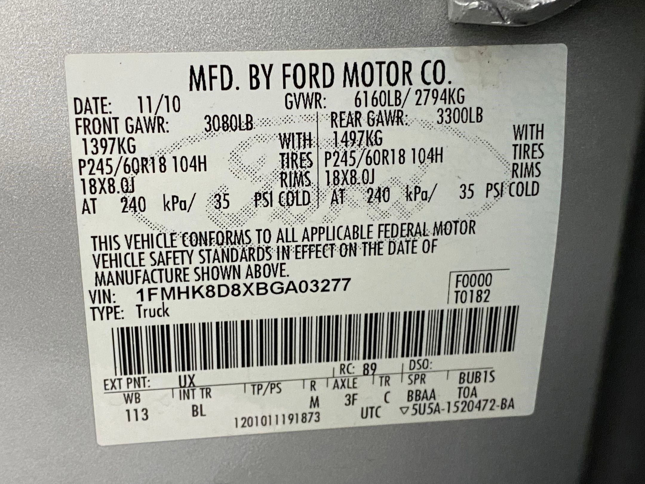 Used 2011 Ford Explorer XLT w/ 202A Rapid Spec Order Code image 21