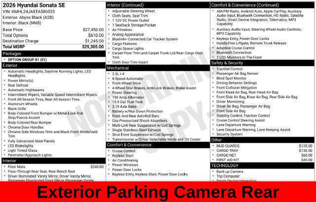 Used 2026 Hyundai Sonata SE FWD image 41