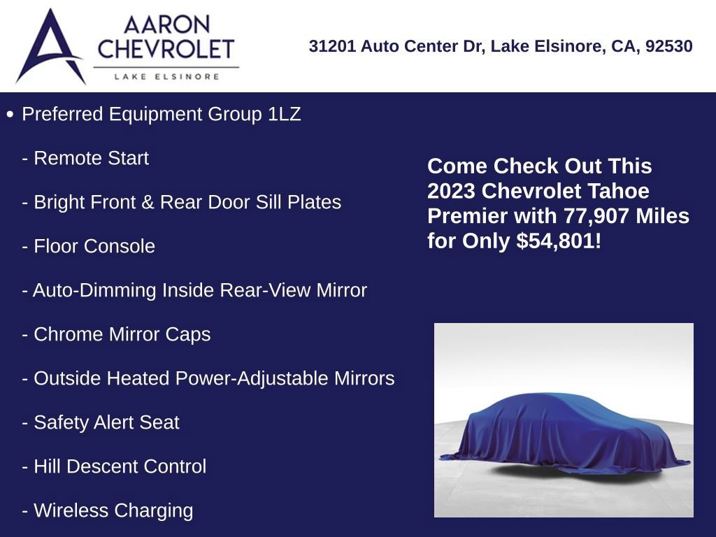 Used 2023 Chevrolet Tahoe Premier w/ Premium Package image 10
