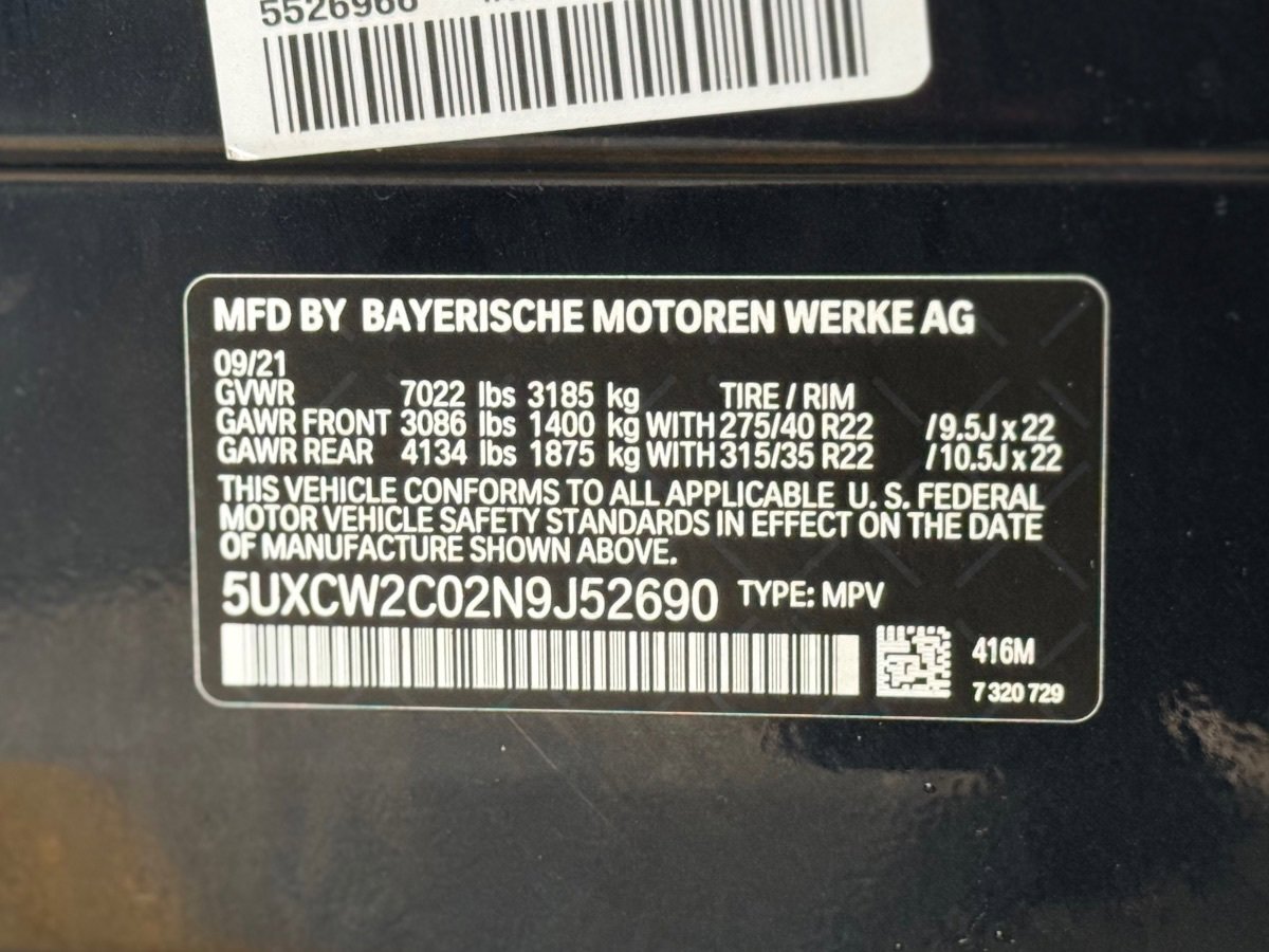 Used 2022 BMW X7 xDrive40i w/ M Sport Package AWD/4WD image 38