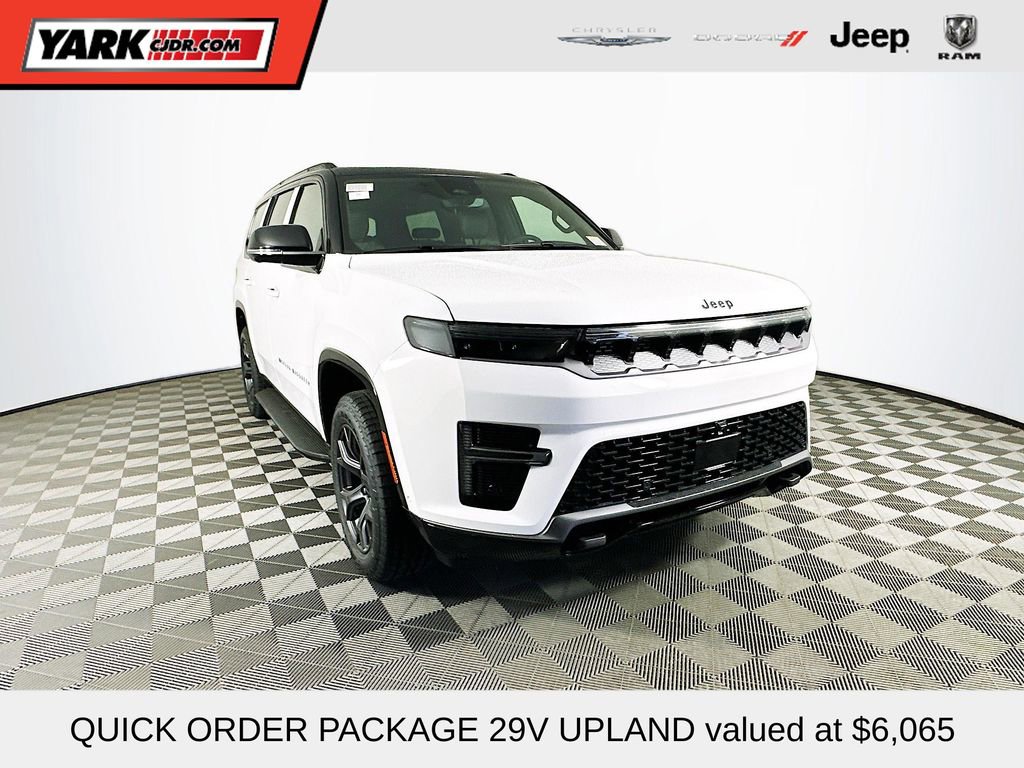 New 2026 Jeep Grand Wagoneer 4WD w/ Quick Order Packge 29V Upland 360° Tour