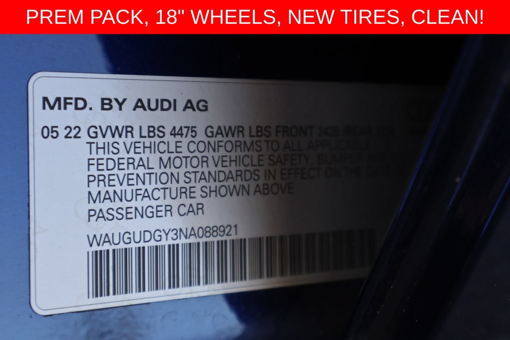 Used 2022 Audi A3 2.0T Premium AWD/4WD image 25