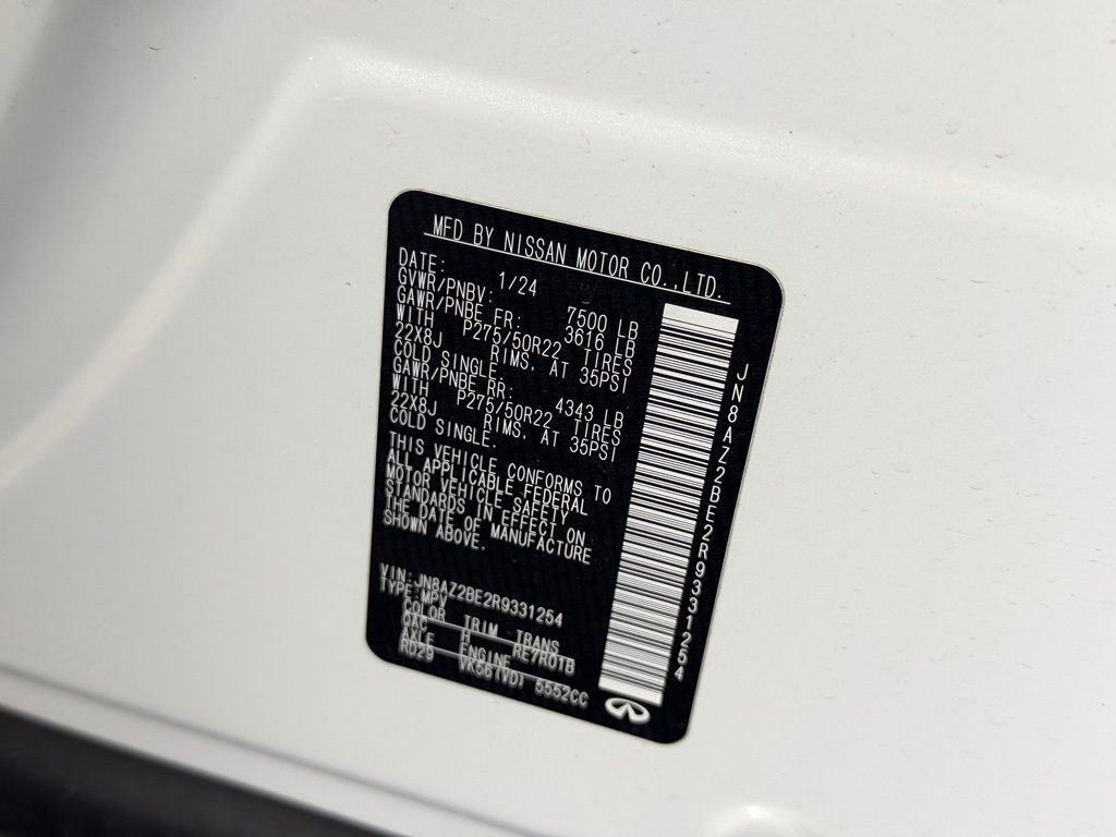 Used 2024 INFINITI QX80 Sensory image 36