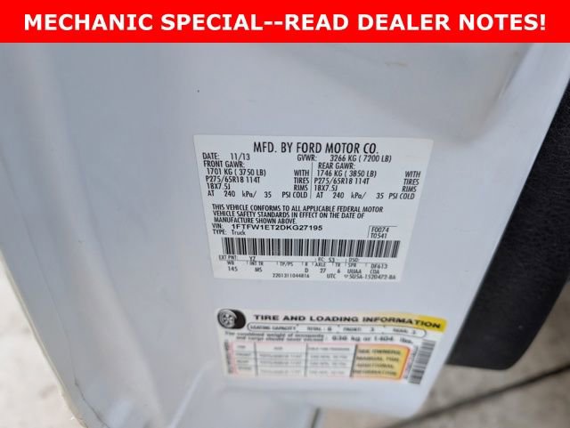 Used 2013 Ford F150 XLT w/ Luxury Equipment Group image 35