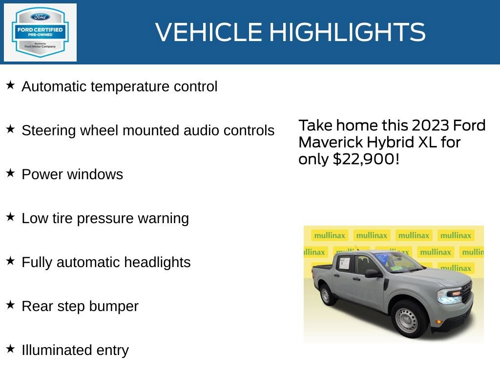 Used 2023 Ford Maverick XL FWD image 22