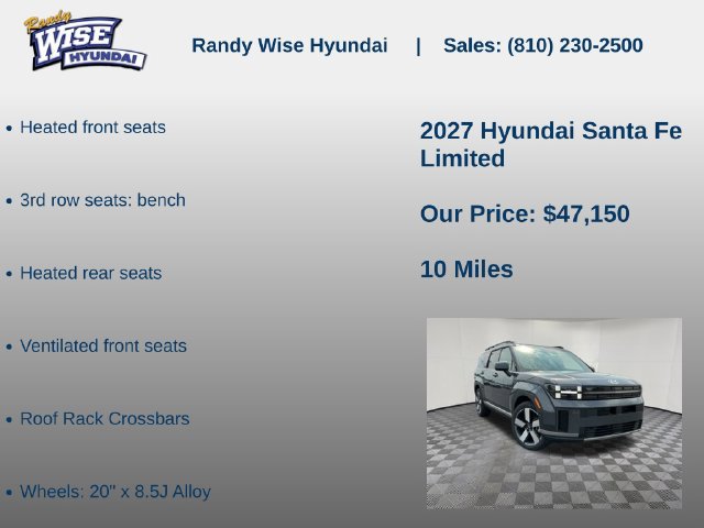 New 2027 Hyundai Santa Fe Limited AWD/4WD image 20
