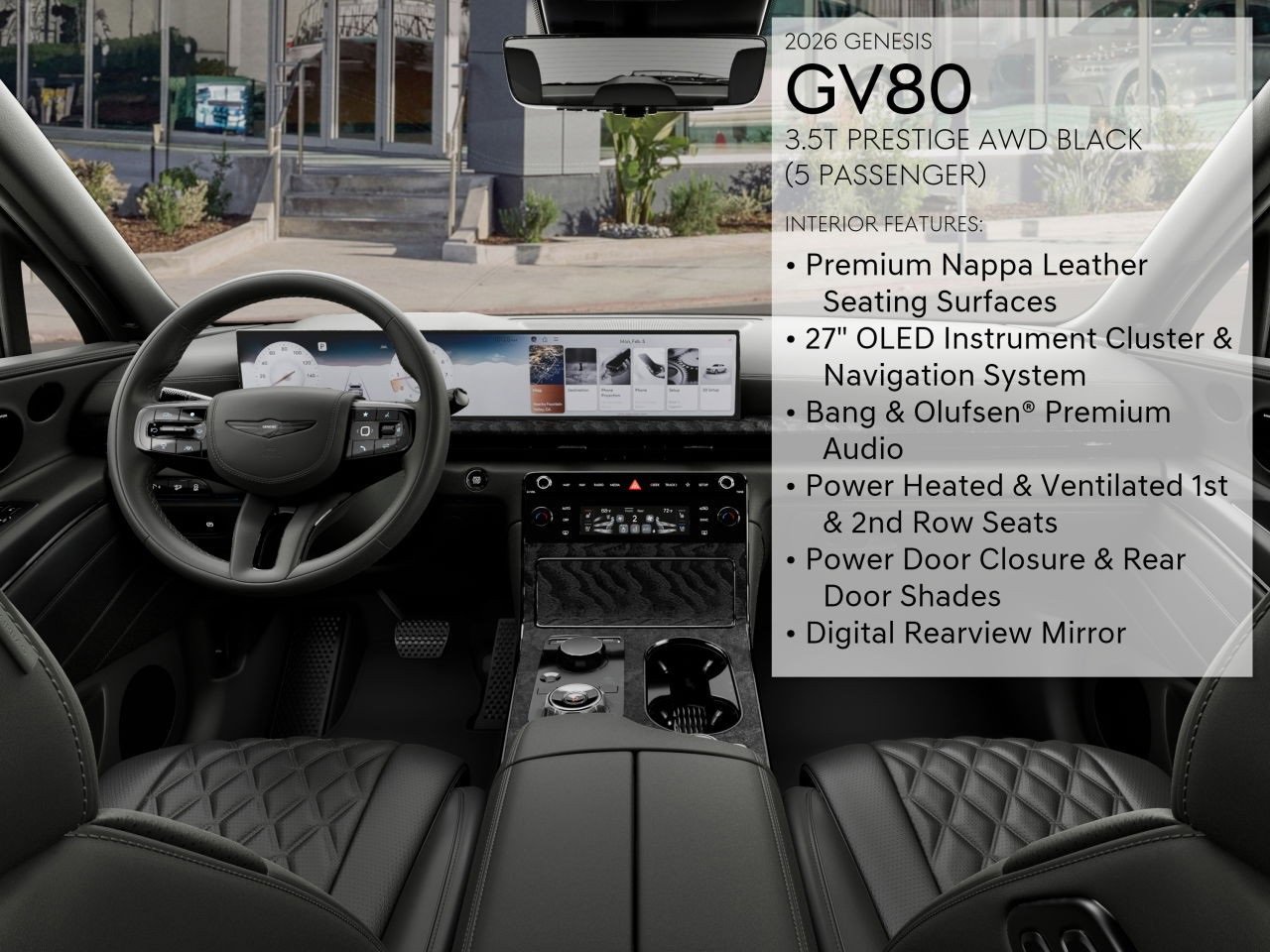 New 2026 Genesis GV80 3.5T Prestige image 18