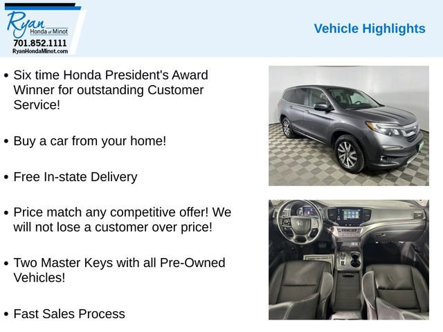 Used 2022 Honda Pilot EX-L image 2