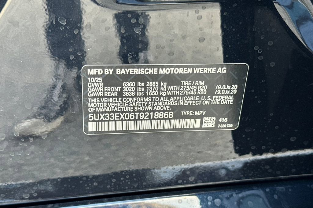 New 2026 BMW X6 xDrive40i w/ Climate Comfort Package image 35