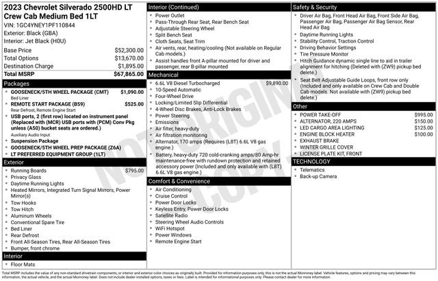 Used 2023 Chevrolet Silverado 2500 LT w/ Gooseneck/5TH Wheel Package image 33