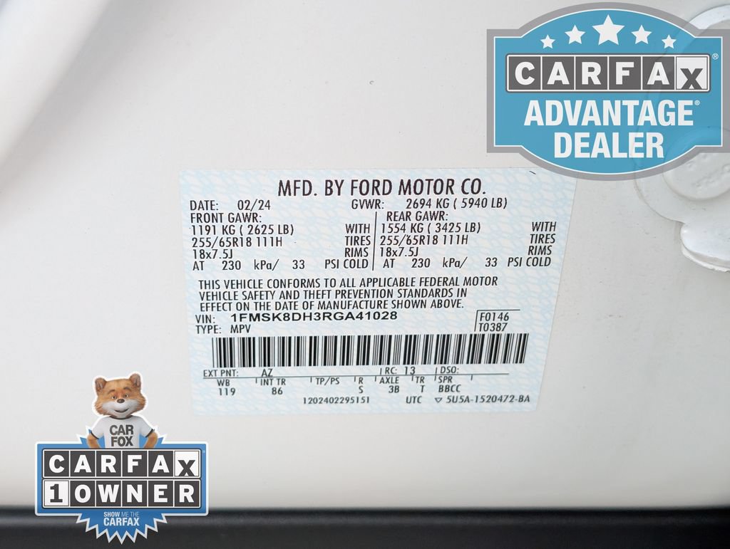 Used 2024 Ford Explorer XLT AWD/4WD image 32