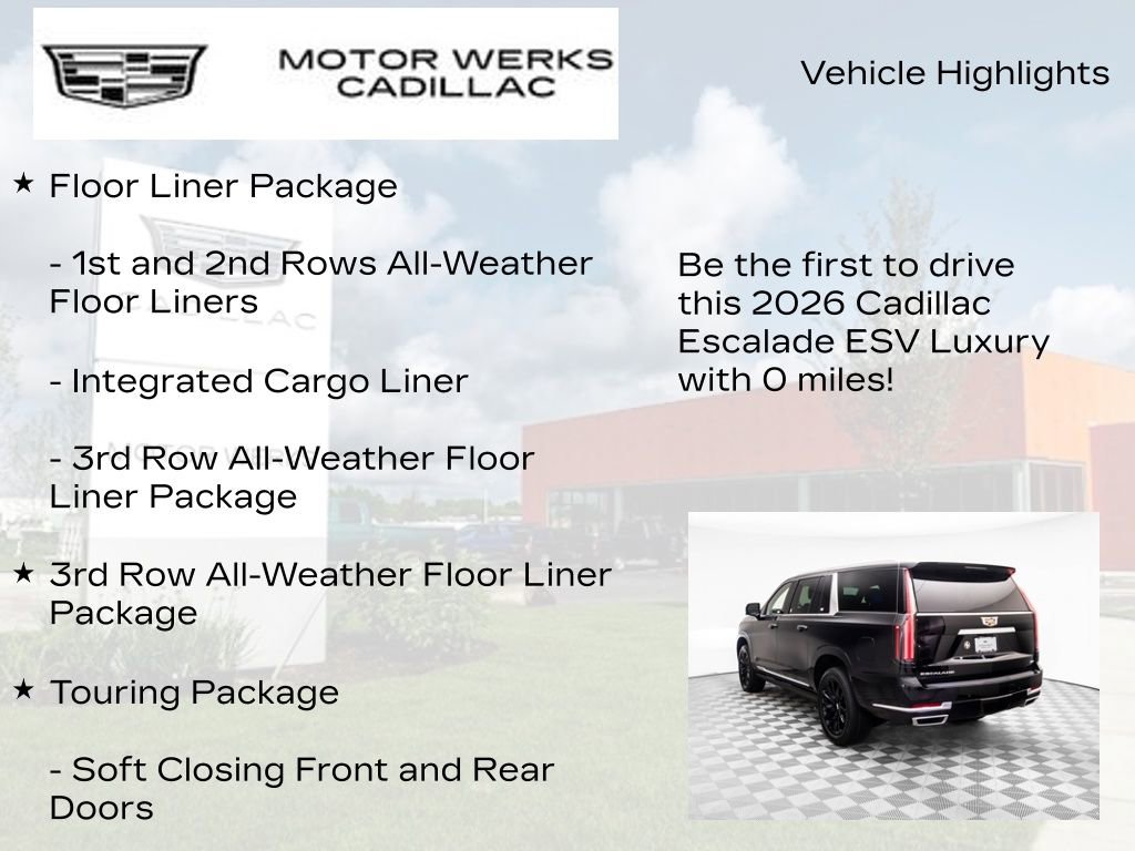 New 2026 Cadillac Escalade ESV Luxury w/ Touring Package image 13