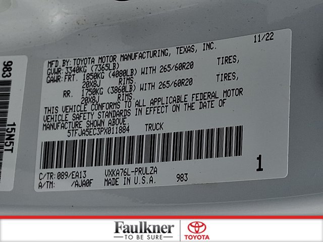 Certified 2023 Toyota Tundra Limited AWD/4WD image 26