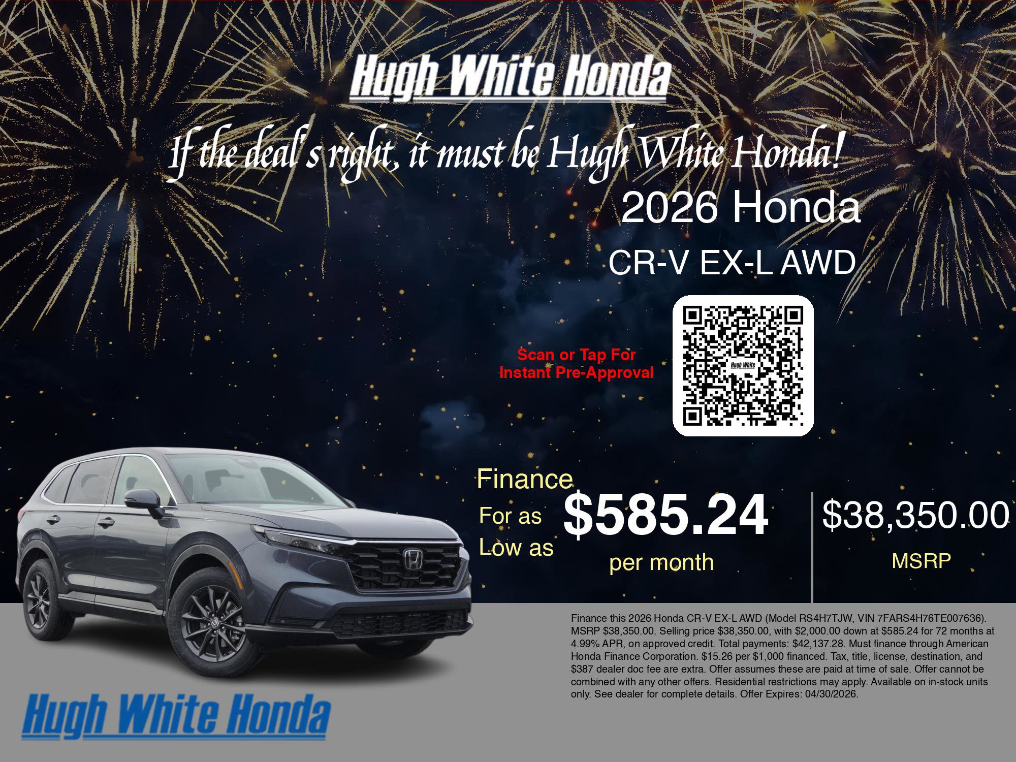 New 2026 Honda CR-V EX-L image 7